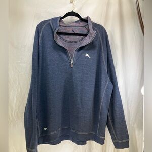 Tommy Bahama Flip Coast Quarter-Zip Reversible Sweatshirt 3XL